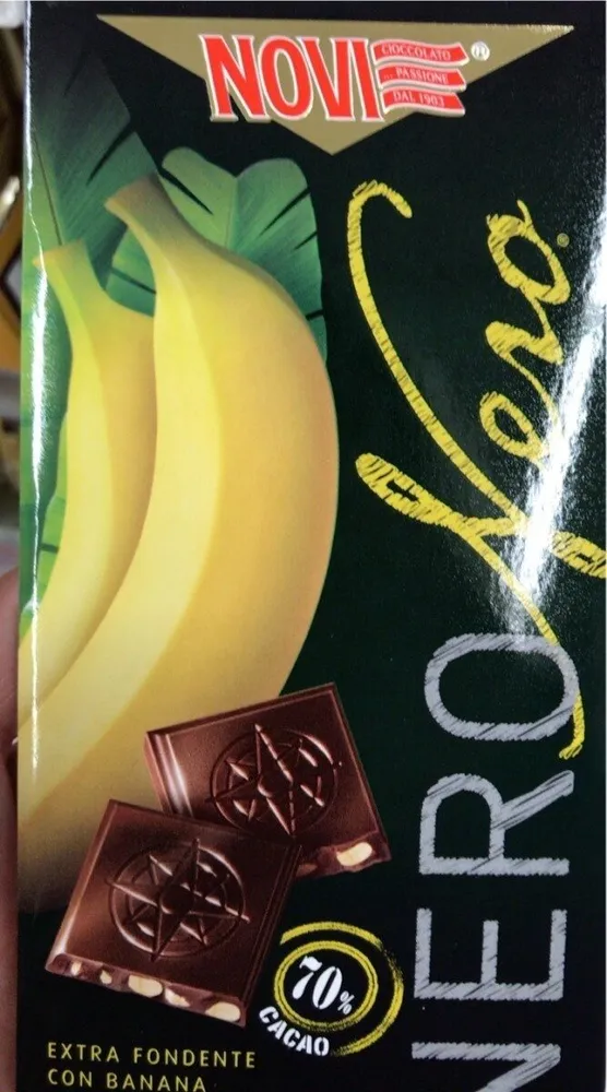 Neronero cacao extra fondente con banana