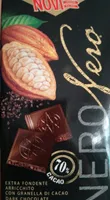 Chocolate fondente 70% con granella di cacao