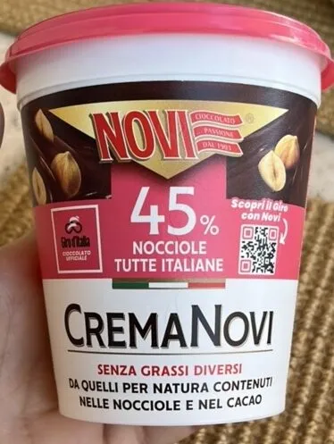 CremaNovi 45% nocciole tutte italiane