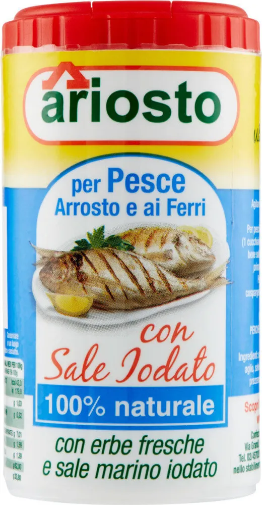 Pe pesce arrosto e ai ferri con sale iodato