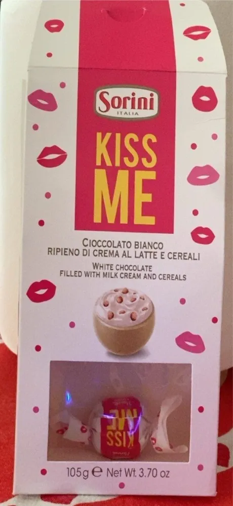 Bombone chocolate blanco “Kiss me”
