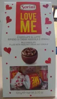 bombones chocolate con lecje LOVE ME