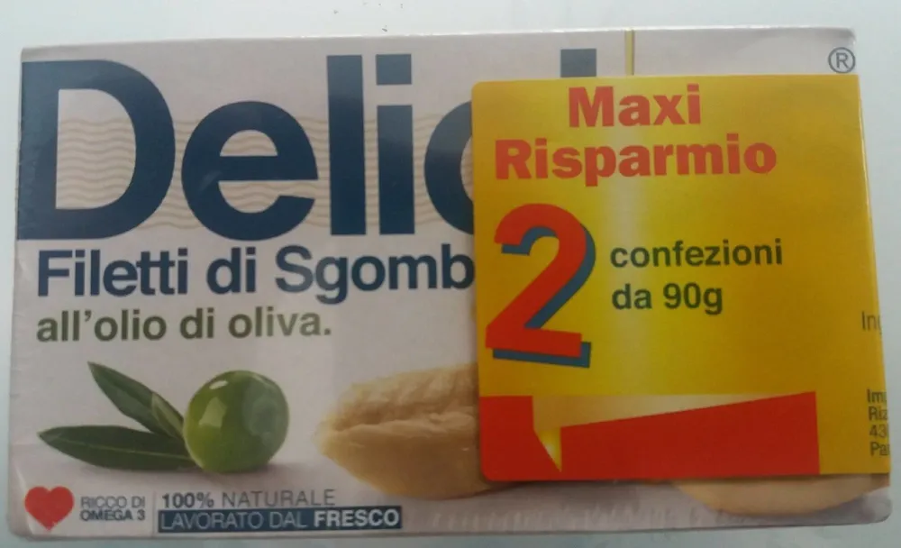Filetti di sgombro all'olio d'oliva