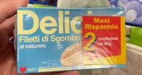 Filetti di sgombro al naturale
