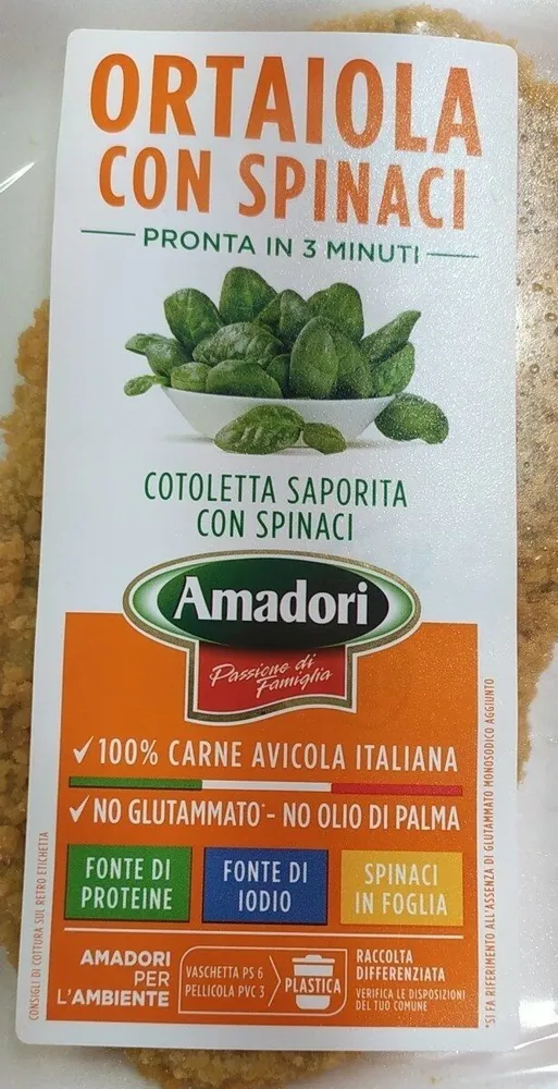 Ortaiola con spinaci amadori