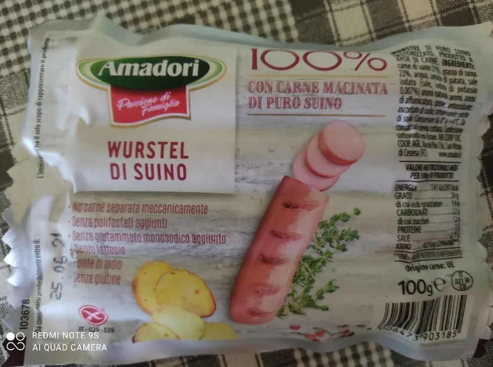 Wurstel di suino