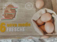 6 uova fresche medie
