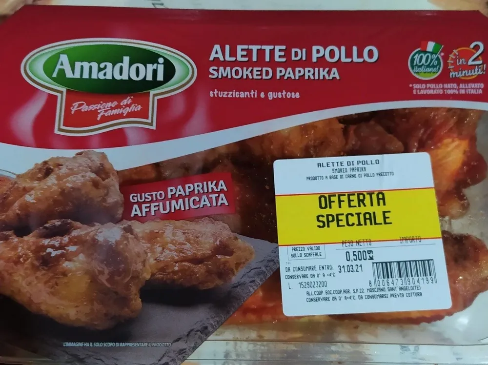 alette di pollo smoked paprika