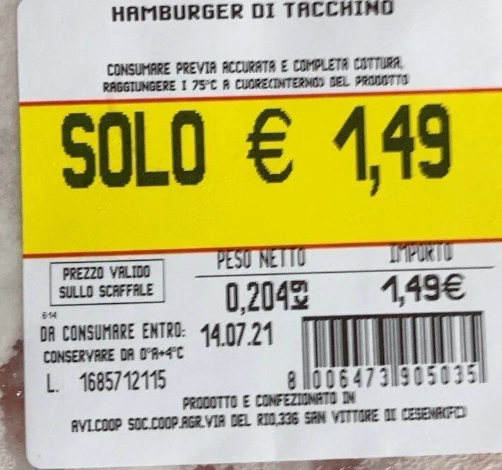 Hamburger di tacchino