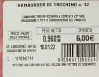 Hamburger di tacchino x12
