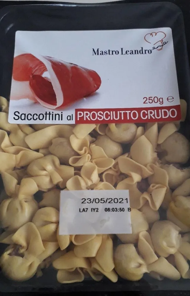 Saccottini al prosciutto crudo