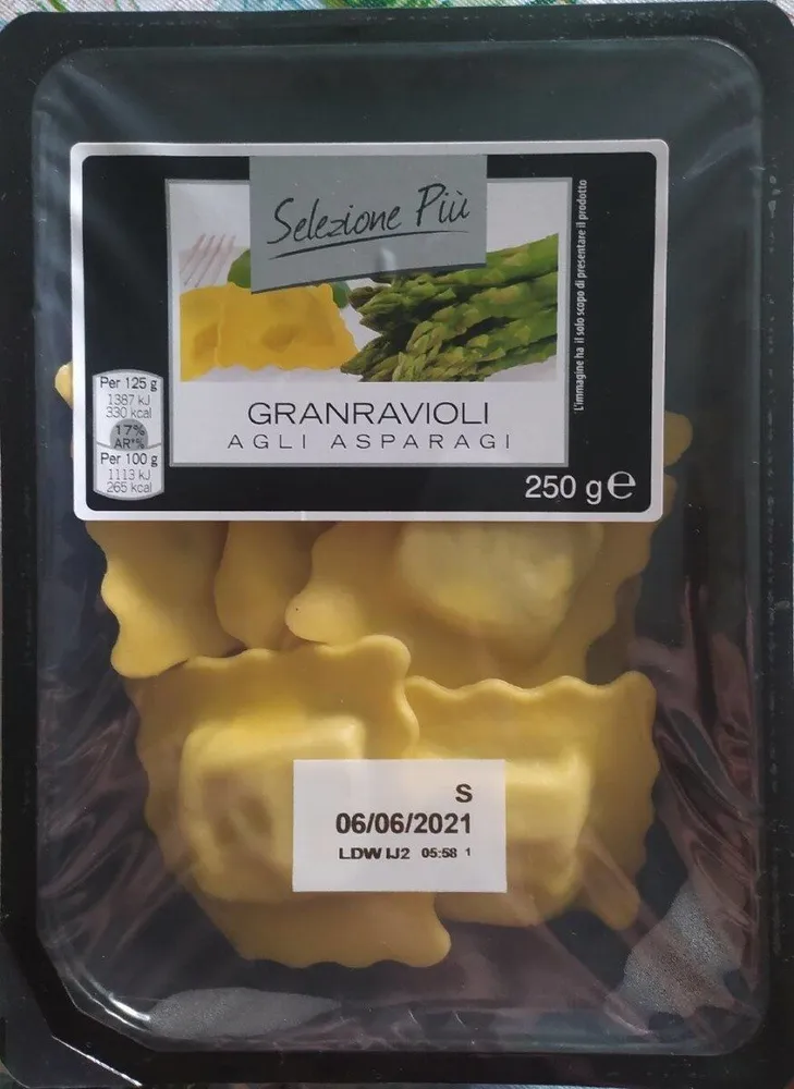 Granravioli agli asparagi