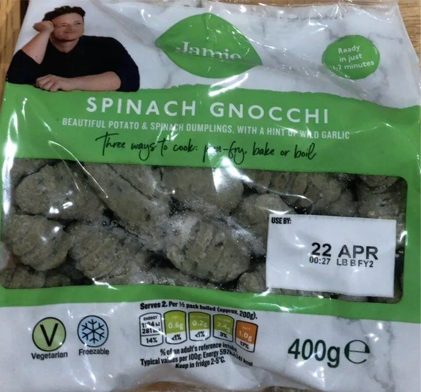 Spinach gnocci