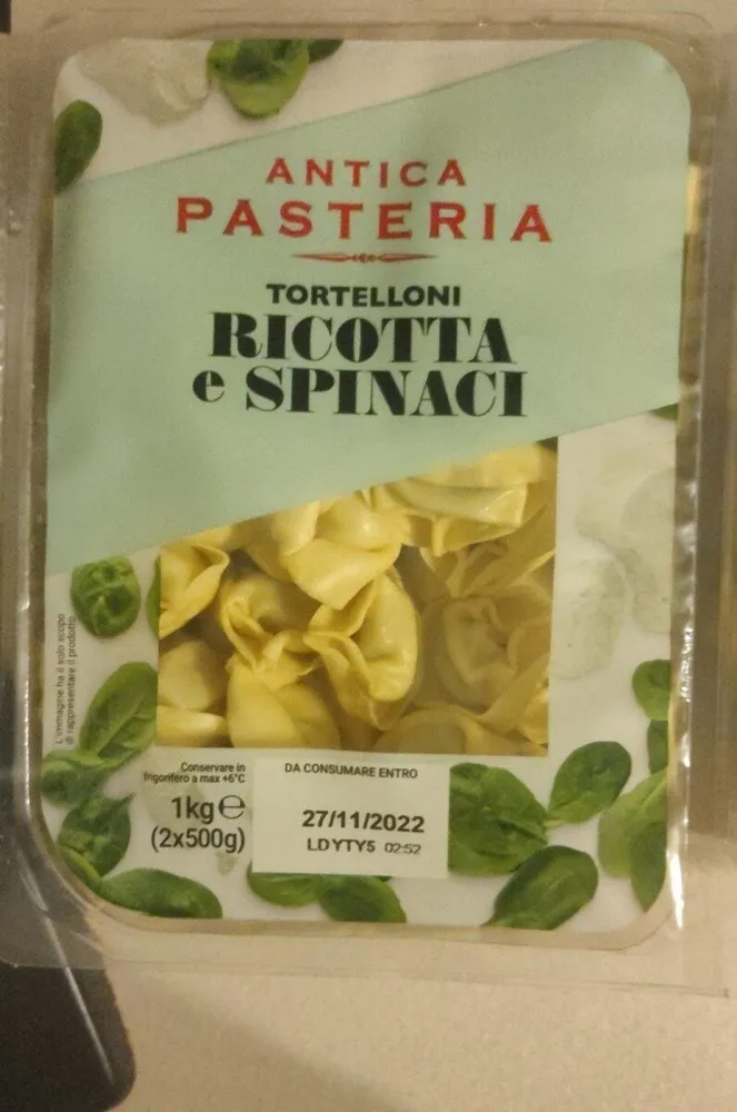Tortelloni ricotta e spinaci