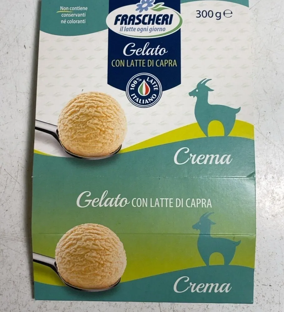 Gelato con latte di capra