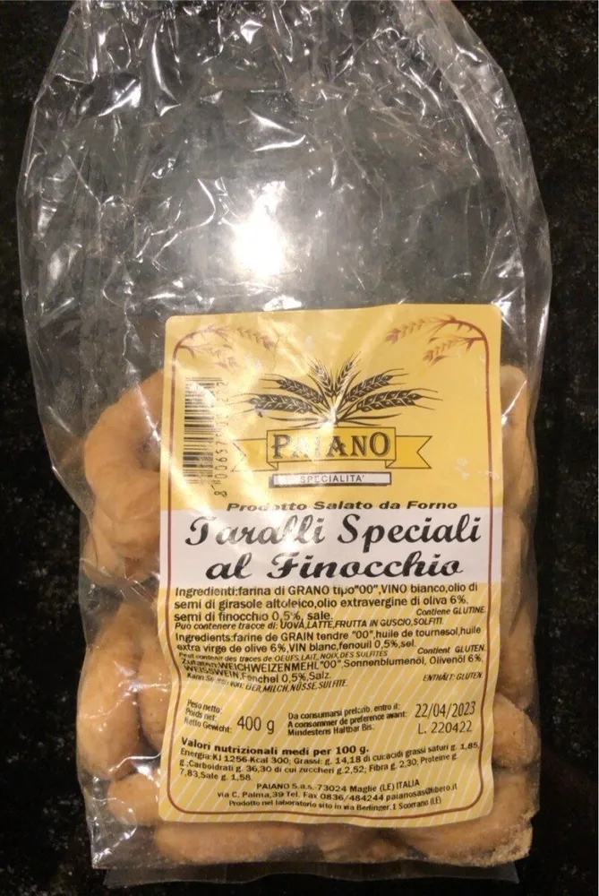 Taralli speciali al finocchio