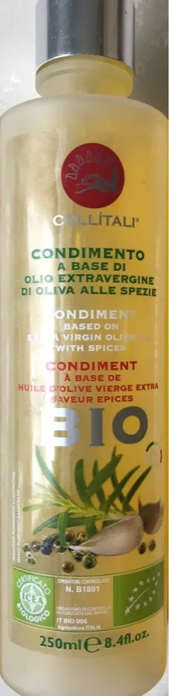 Condiment à base d'huile d'olive
