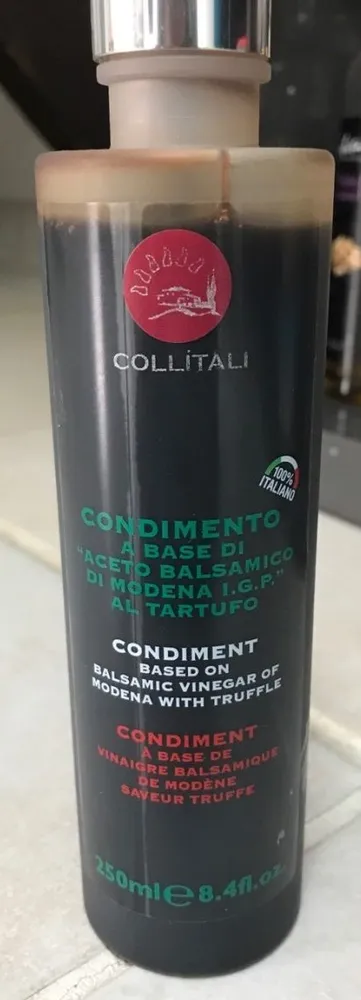 Condiment à base de vinaigre balsmaique de Modène saveur truffe