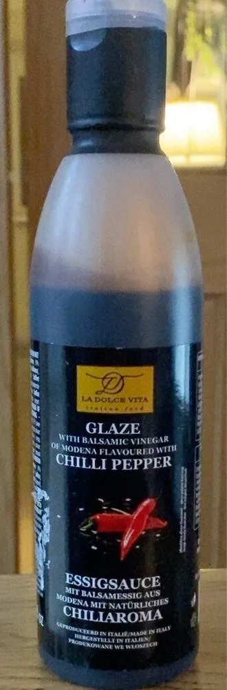 Glaze with balasamic vinegar