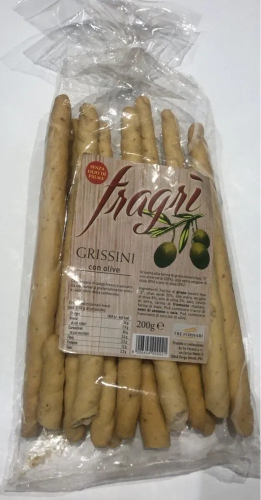 Fragrì grissini con olive