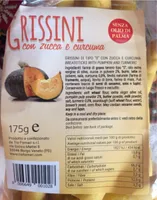 Grissini con zucca e curcuma
