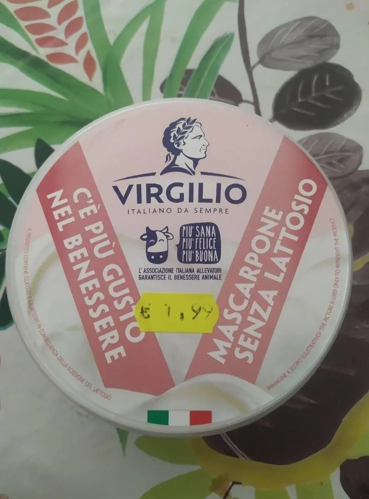 mascarpone senza lattosio