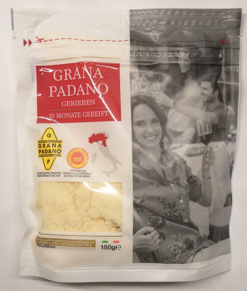 Grana Padano, gerieben, 10 Monate
