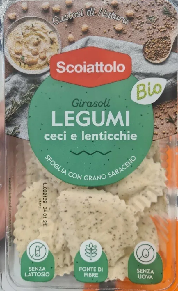 Girasoli di legumi ceci e lenticchie
