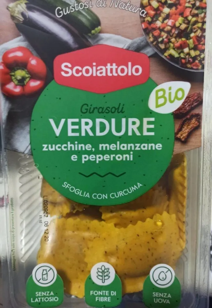 Girasoli verdure zucchine, melanzane e peperoni