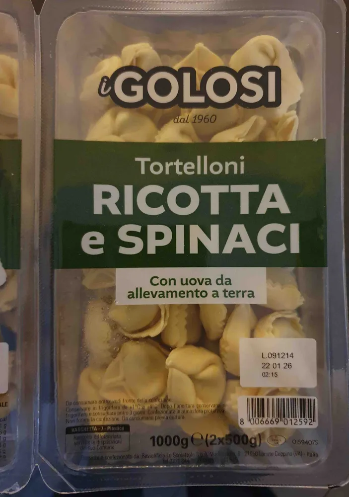 Tortellini Ricotta e Spinaci
