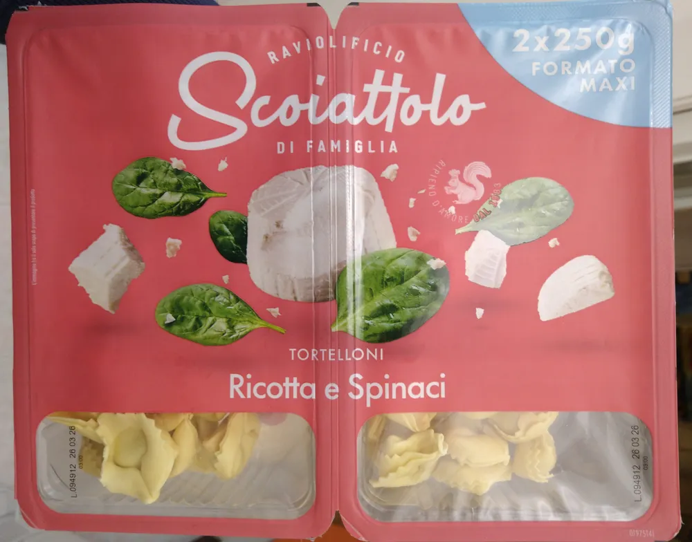 .Tortelloni ricotta e spinaci 250x2