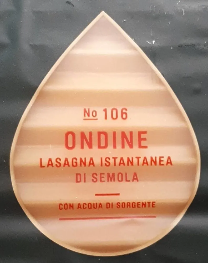 Ondine- Lasagna Istantanea Di Semola
