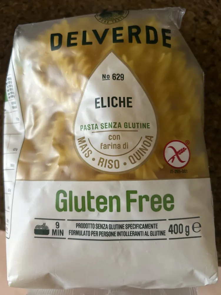 Delverde Eliche pasta imp