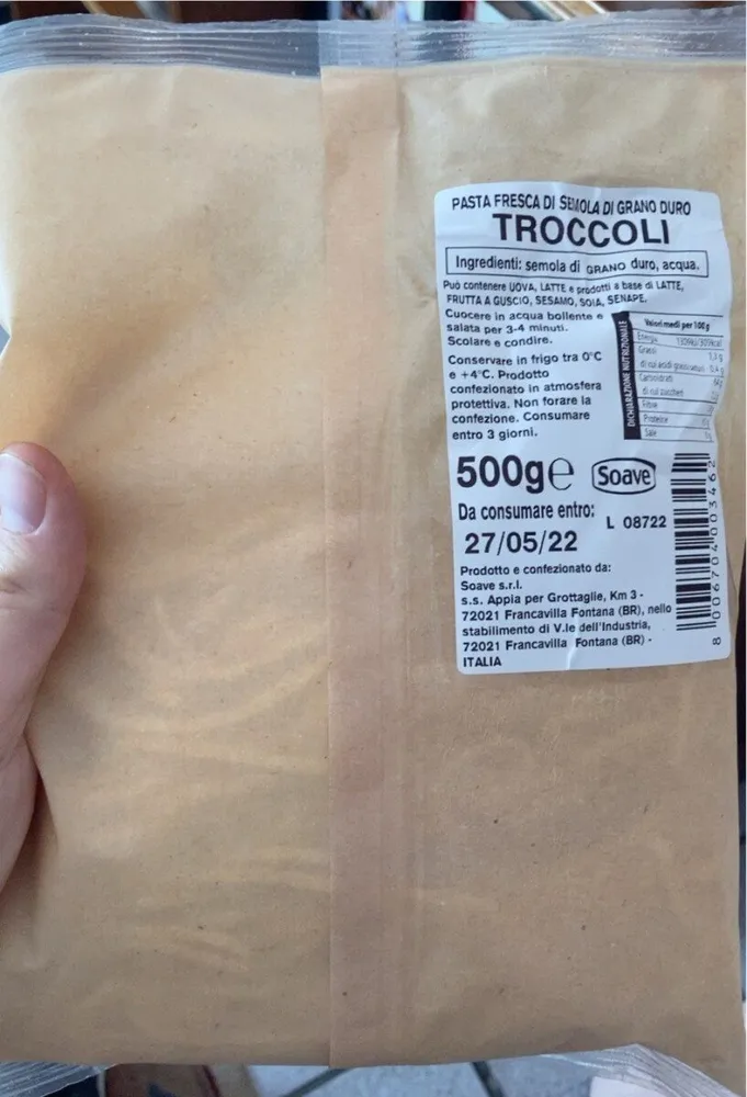 Troccoli di semola di Grano Duro