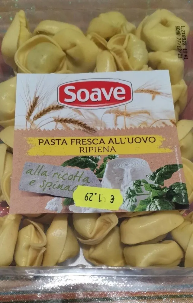 Pasta fresca all'uovo ripiena alla ricotta e spinaci