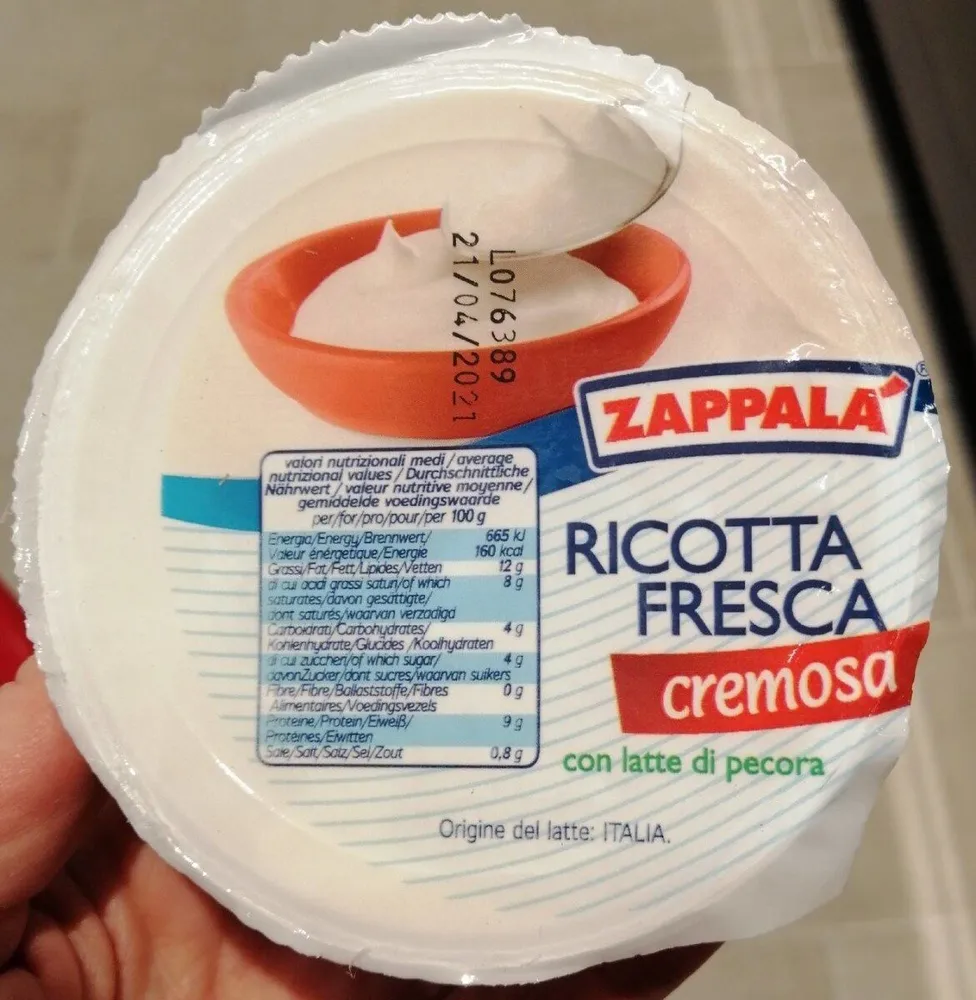 Ricotta fresca Cremosa con latte di pecora
