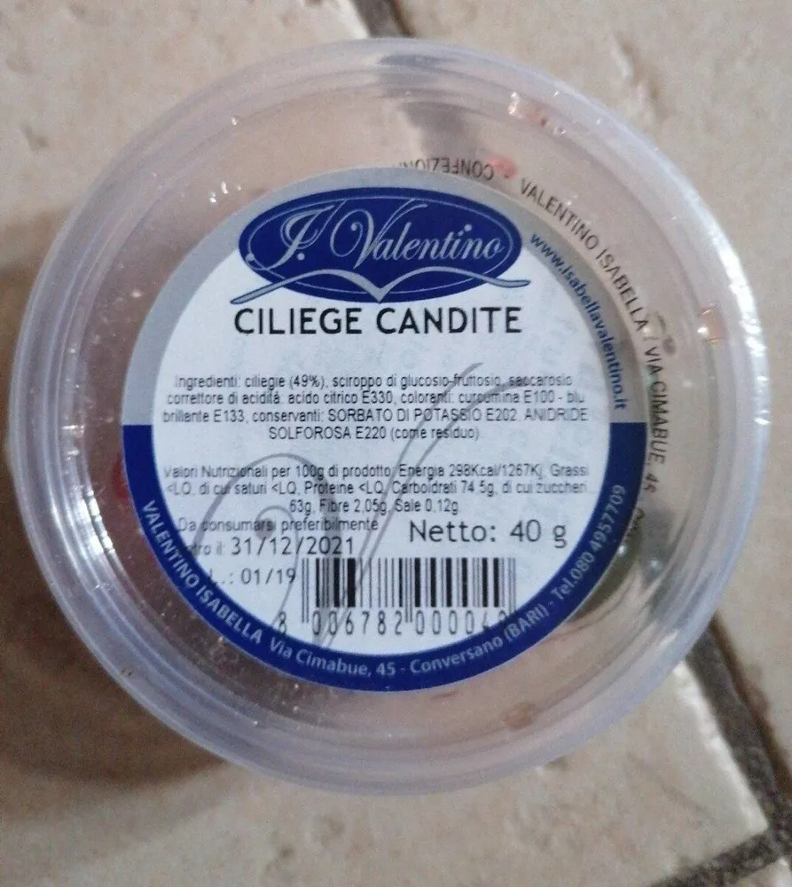 ciliegie candite