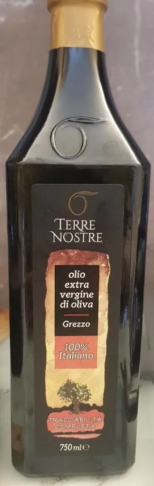 Olio extra vergine di oliva grezzo italiano