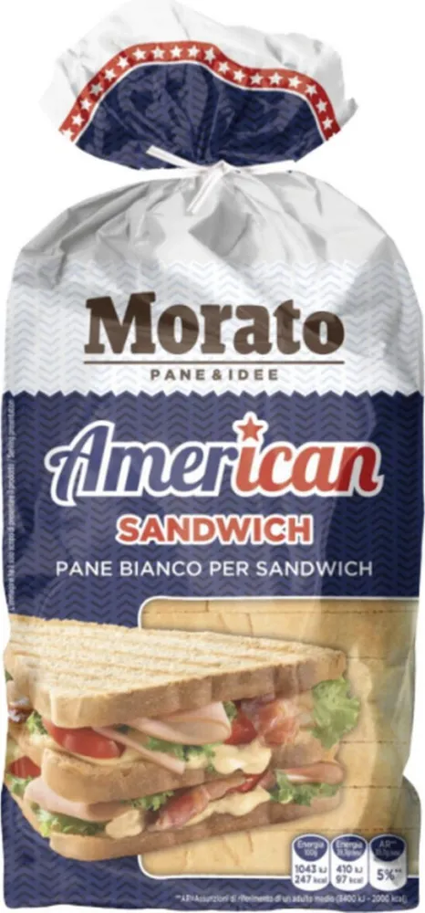 American pane bianco sandwich