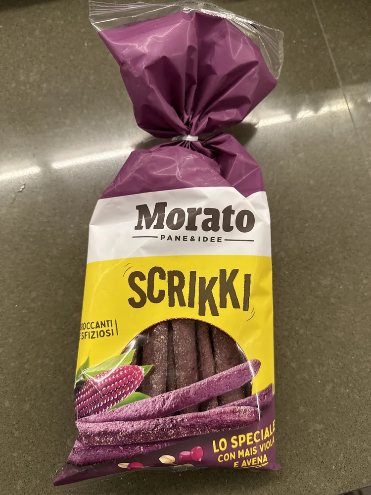 Scrikki con mais viola e avena