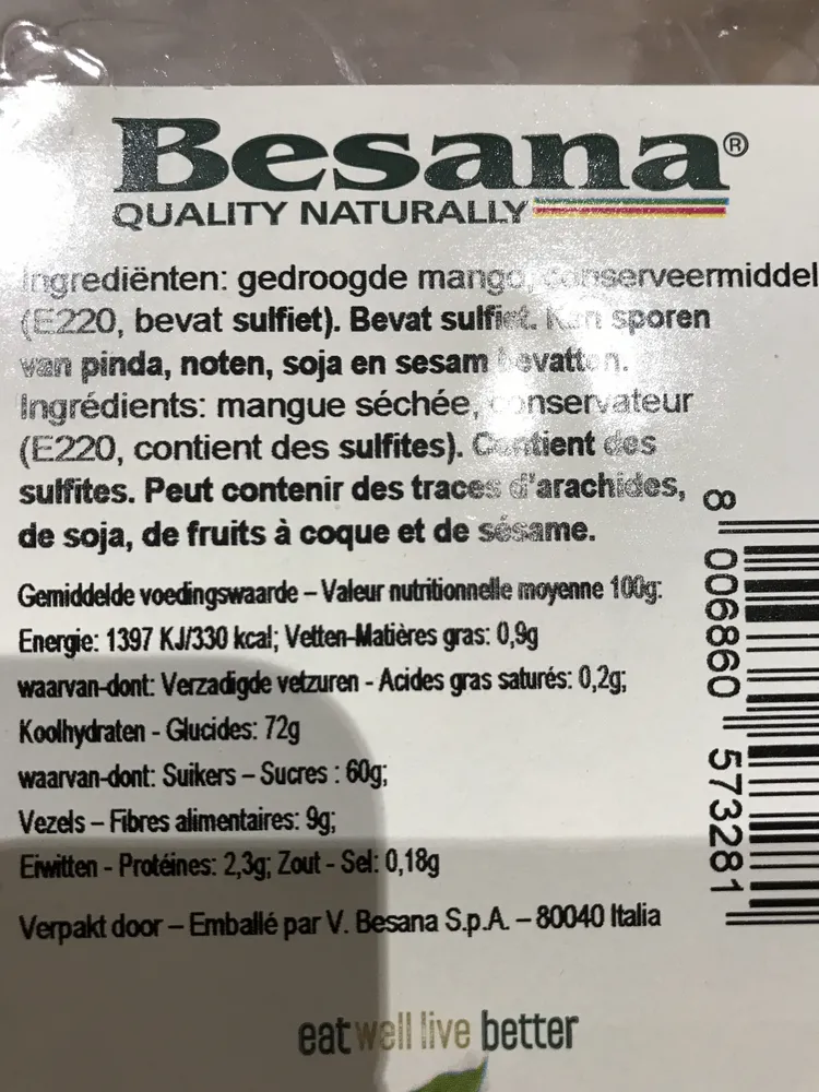 Mangue séchée