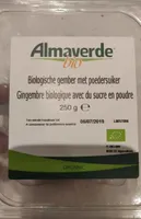 Gingembre biologique avec du sucre en poudre