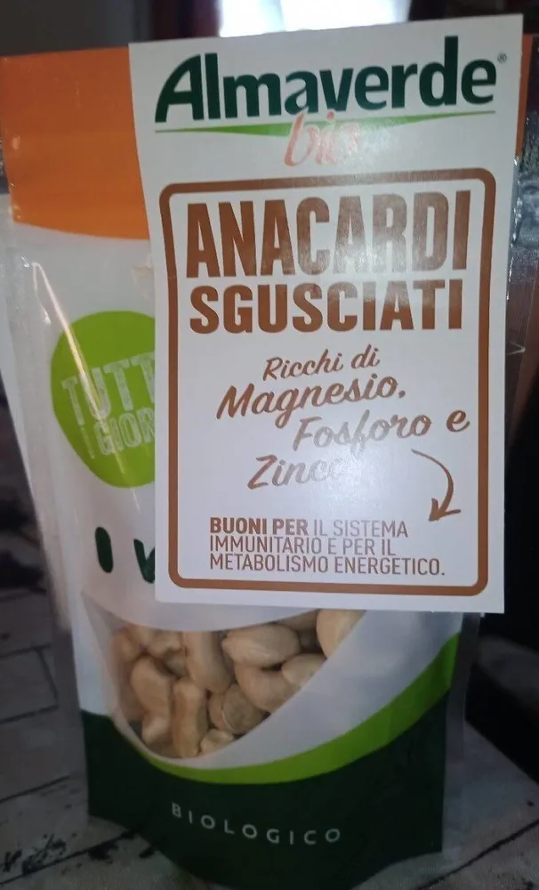 Anacardi pelati biologici