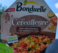 Cereallegre Cous Cous integrale con gamberetti e ceci