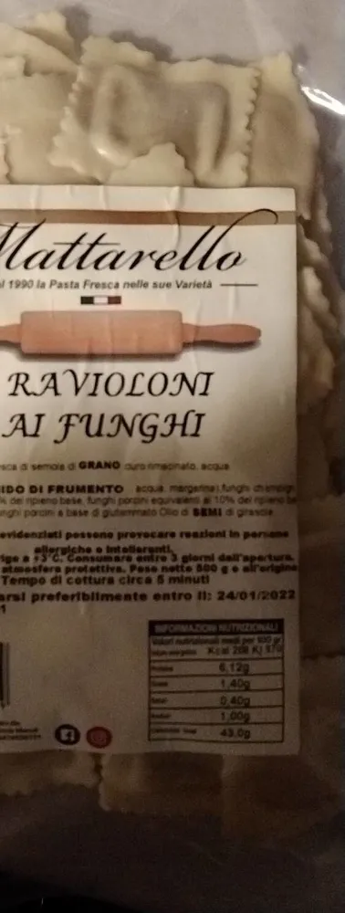Ravioli ai funghi