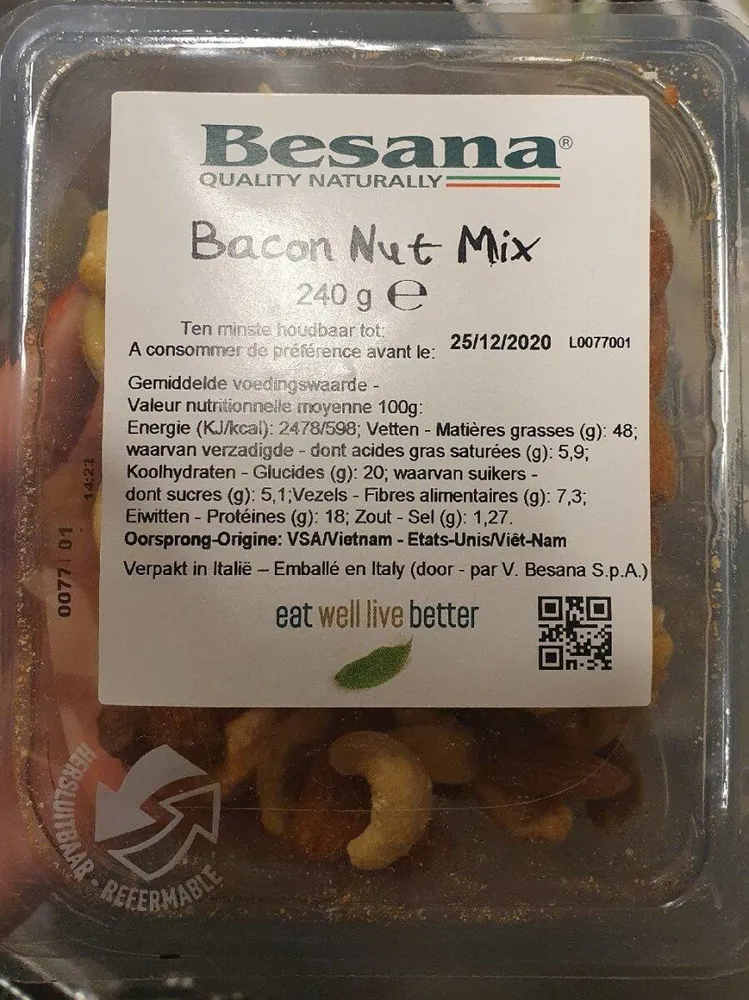 Bacon nut mix