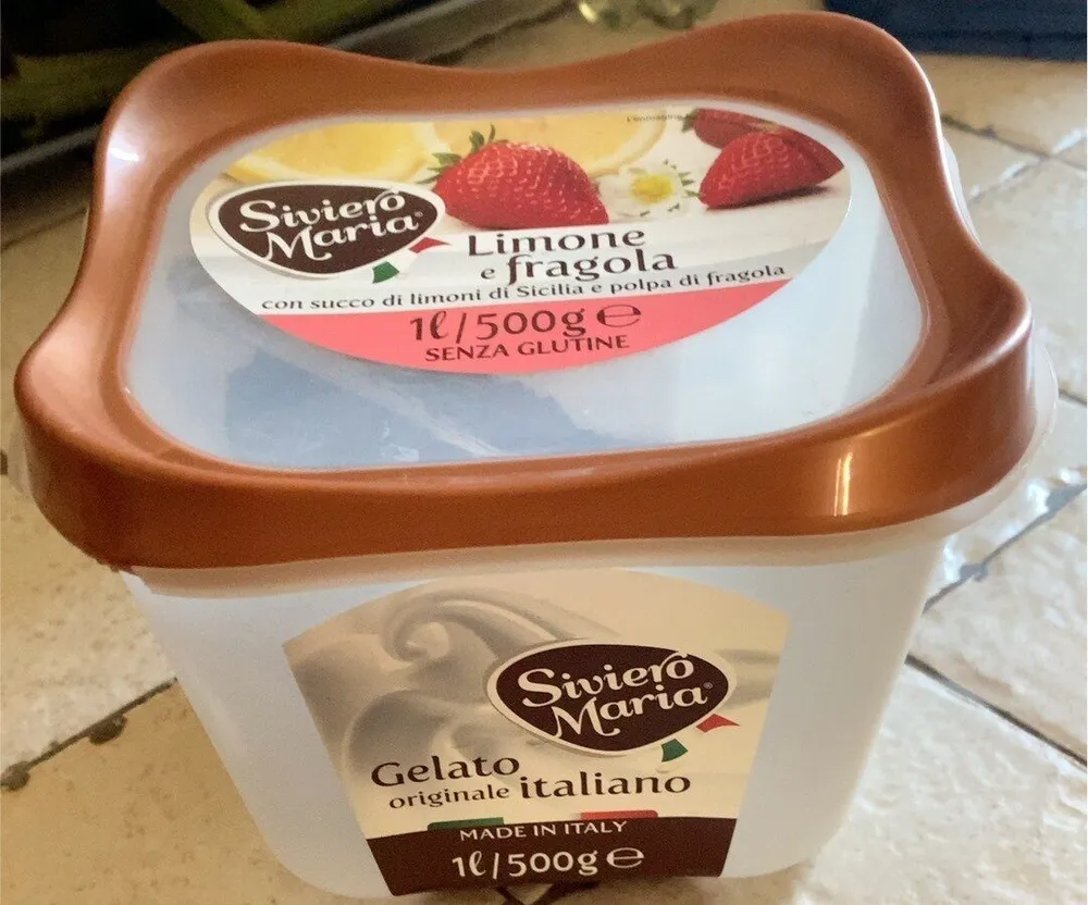Gelato limone e fragola