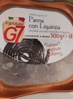 Gelato panna con liquirizia