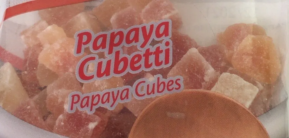 Papaya cubetti