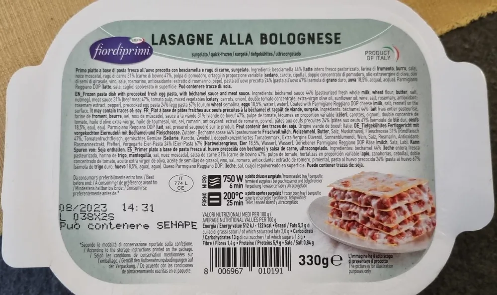 Lasagna alla Bolognese